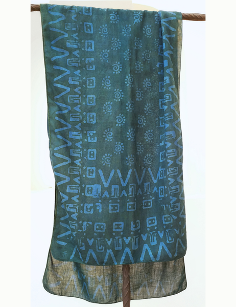 HAND BLOCK PRINTED STOLE SCARF - SA 11