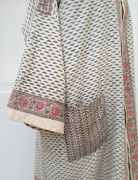 Brigitte Singh print cotton open robe