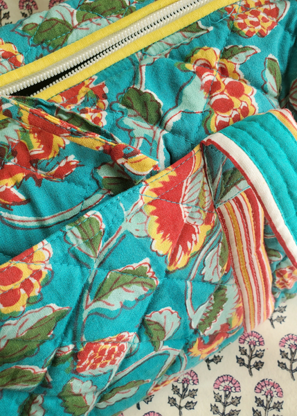 Quilted Cotton Shoulder Bag - QBAG - S01