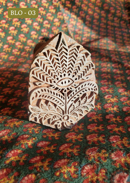 Hand Carved WOOD PRINTING BLOCKS - BLO -O3