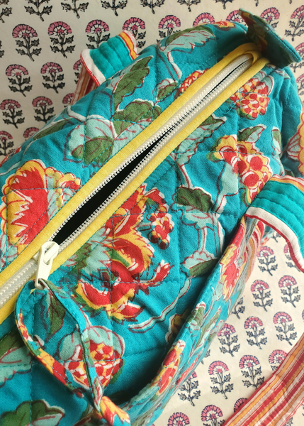 Quilted Cotton Shoulder Bag - QBAG - S01