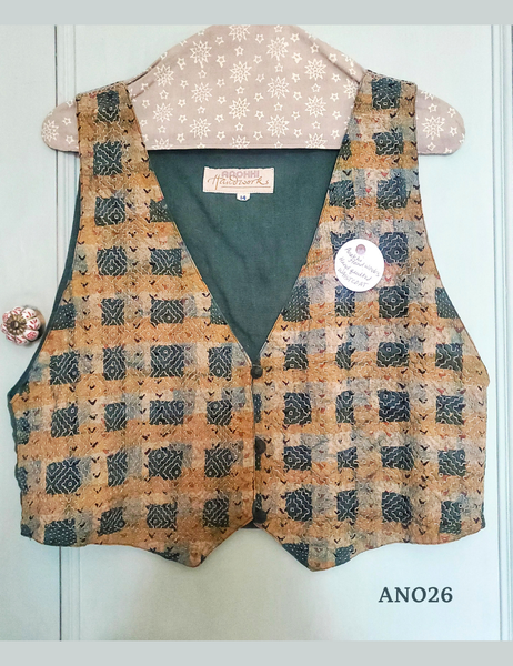 Anokhi vintage gudri stitched hand embroidered vest