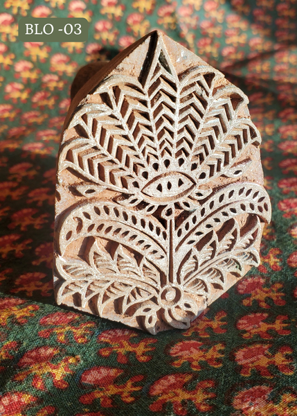 Hand Carved WOOD PRINTING BLOCKS - BLO -O3