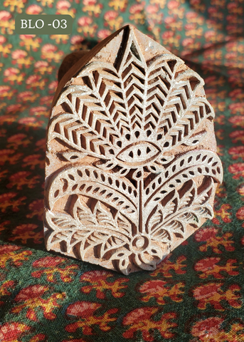 Hand Carved WOOD PRINTING BLOCKS - BLO -O3