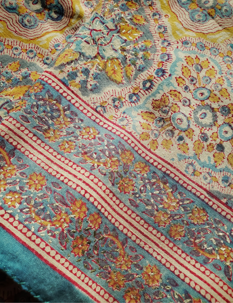 Anokhi vintage cotton block print scarf