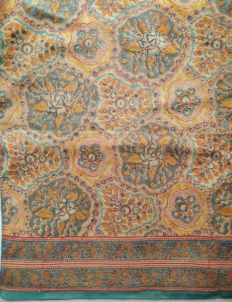 Anokhi vintage cotton block print scarf