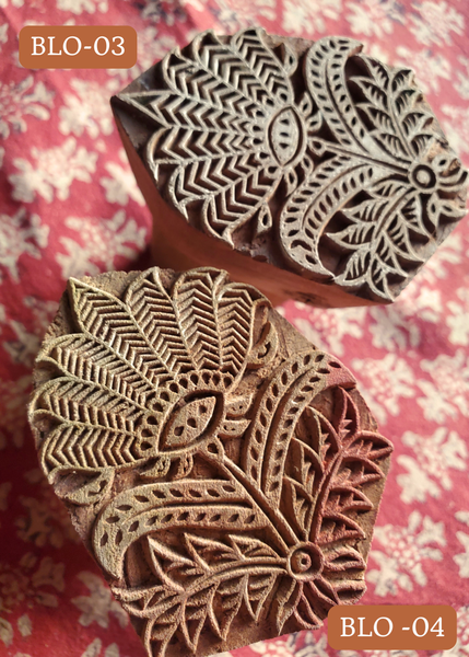 Hand Carved WOOD PRINTING BLOCKS - BLO -O3