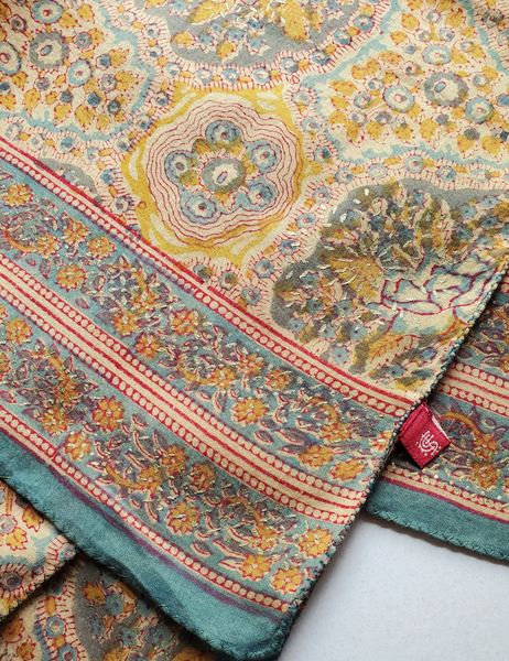 Anokhi vintage cotton block print scarf
