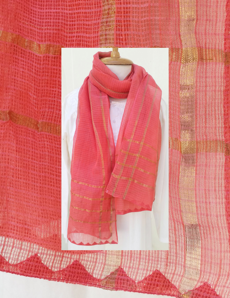 Anokhi vintage hand woven doria stole scarf