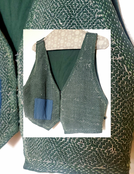 Anokhi vintage gudri stitched hand embroidered vest