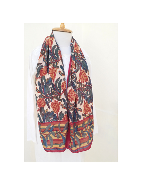 HAND BLOCK PRINTED STOLE SCARF - ANO 19