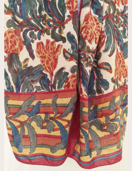 HAND BLOCK PRINTED STOLE SCARF - ANO 19
