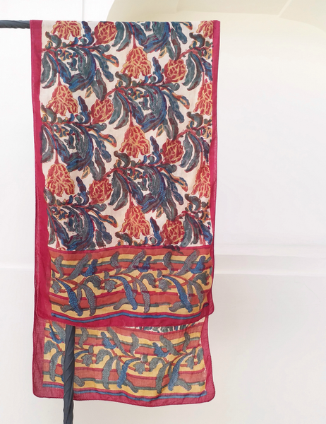 HAND BLOCK PRINTED STOLE SCARF - ANO 19