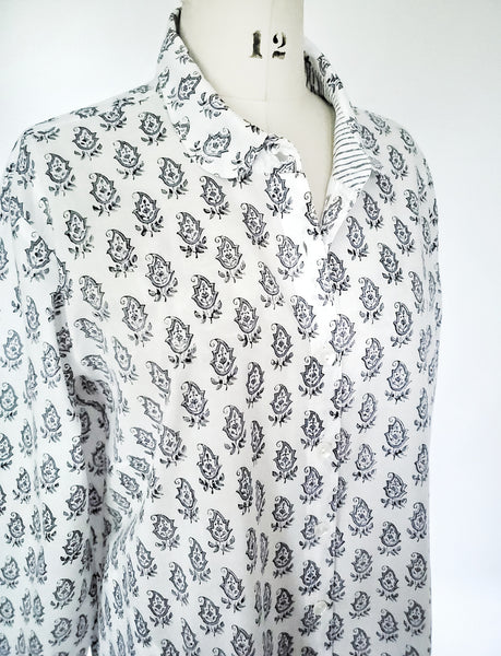 Elena Shirt in Sabina Butti Blockprint