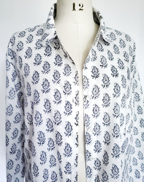 Elena Shirt in Sabina Butti Blockprint