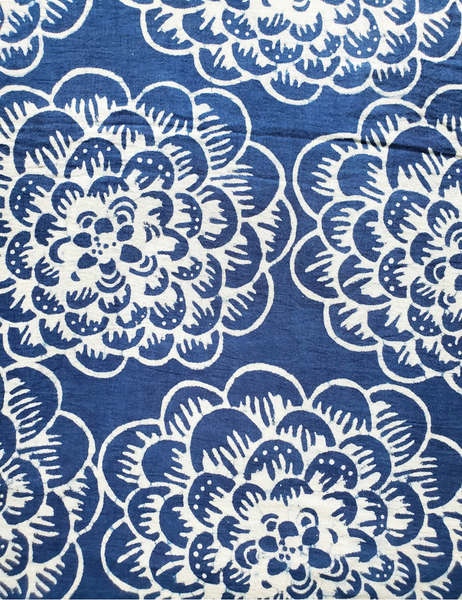 Big Twill Stole in Indigo blue Big Dalia