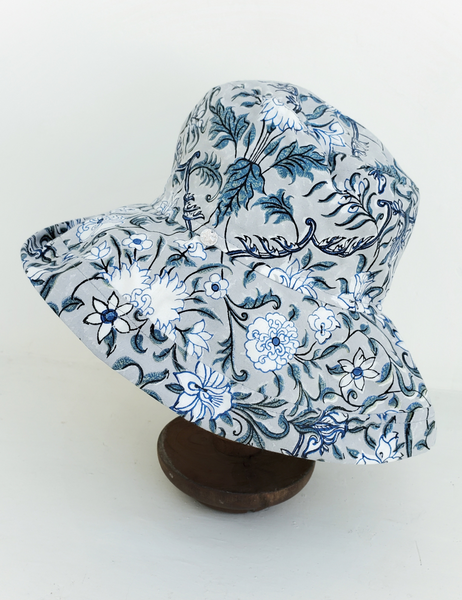 BRIGITTE SINGH BLOCKPRINT COTTON HAT - BRI - 11