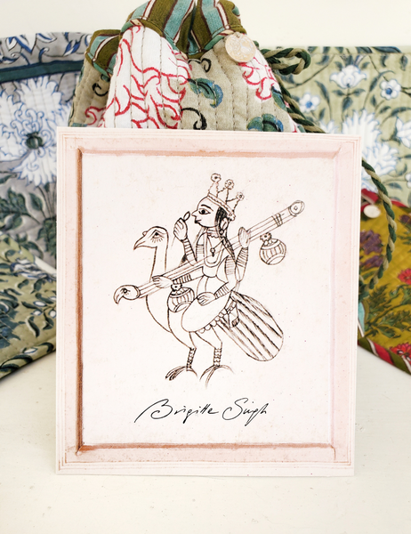 BRIGITTE SINGH MEDIUM FLAT POUCH BRI-18