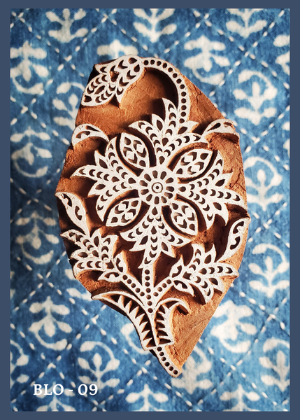 Hand carved wooden blocks for printing designs