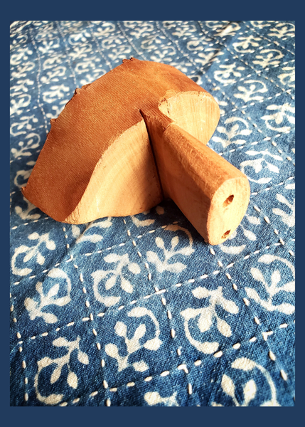 Hand carved wooden blocks for printing designs