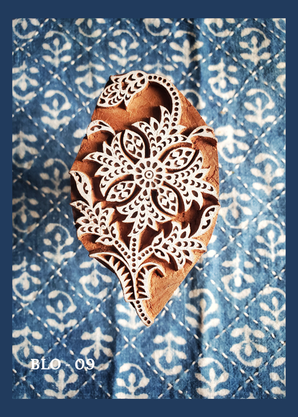 Hand carved wooden blocks for printing designs