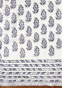 Stole Scarf in Gray Sabina Buttis on white print