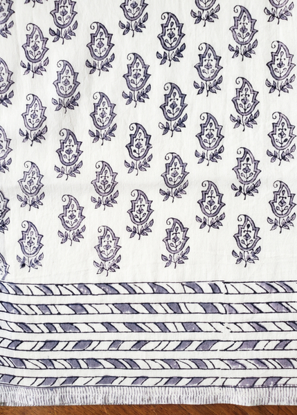 Stole Scarf in Gray Sabina Buttis on white print