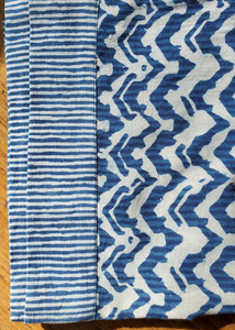 Stole Scarf in Indigo Blue Verona print