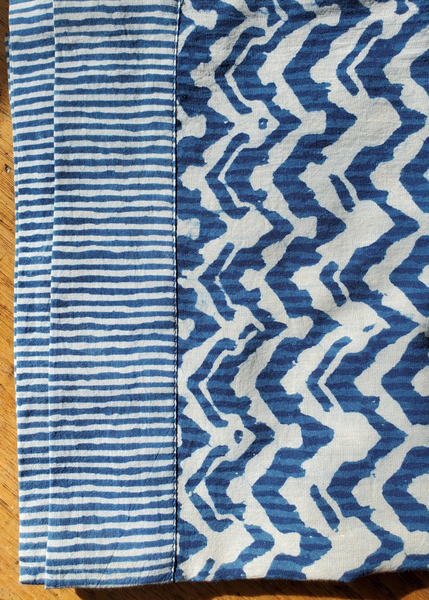 Stole Scarf in Indigo Blue Verona print