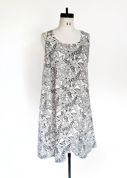 Sale price Gigi Dress in Black and White, MYSORE LILY print