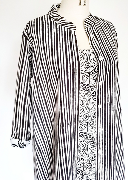 Sale price Gigi Dress in Black and White, MYSORE LILY print