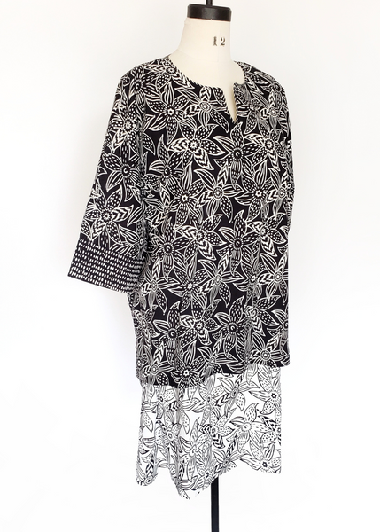 Sale price Gigi Dress in Black and White, MYSORE LILY print