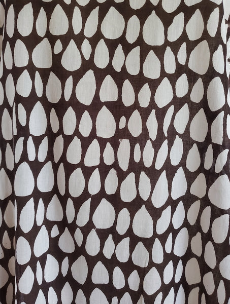 Sale price Doll Dress in Black and White, Butti print