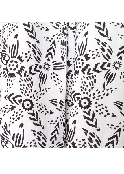 Elena Shirt in Mysore Lily Floral Blockprint