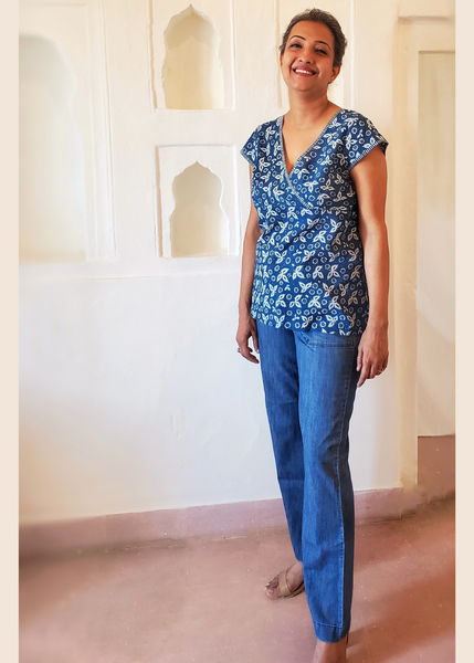 Pasadena Fitted Top Indigo