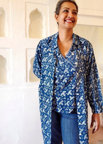 ROBERTA TUNIC Indigo Blue