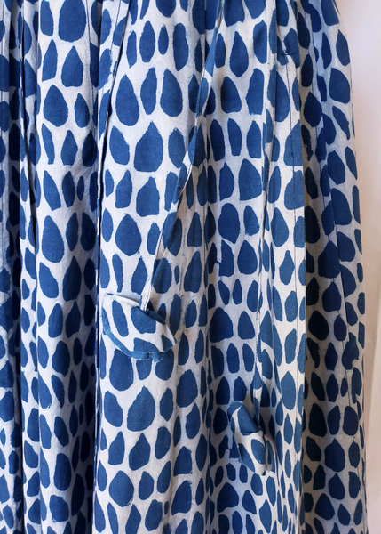 Indigo Block print Circle Skirt SO - 46