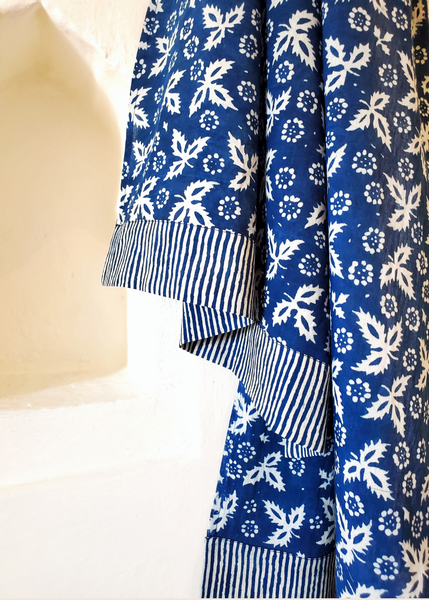Stole Scarf in INDIGO Blue Christina print