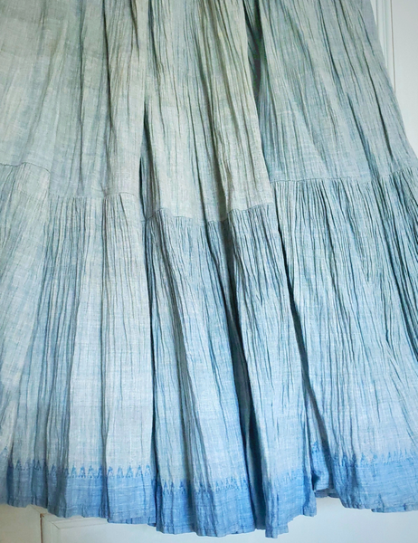 Sarah pleated khadi skirtSC29