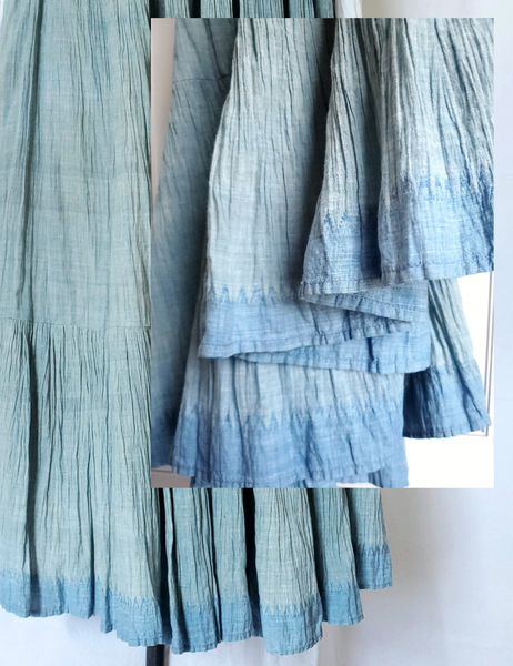 Sarah pleated khadi skirtSC29