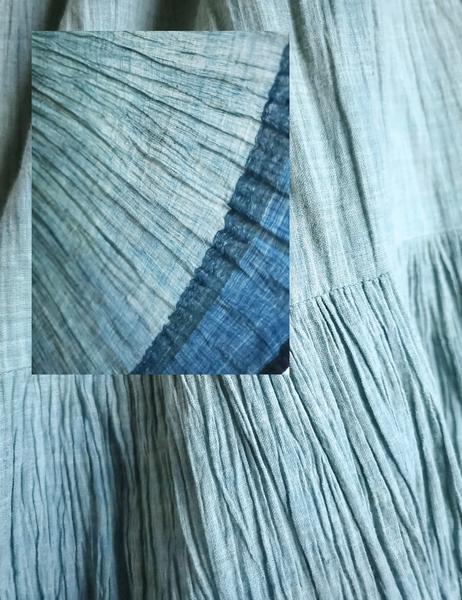 Sarah pleated khadi skirtSC29