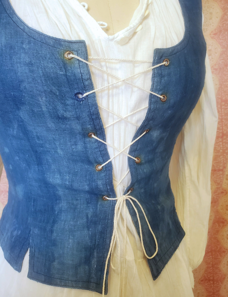 Sarah Vintage Indigo Wench Vest SC13