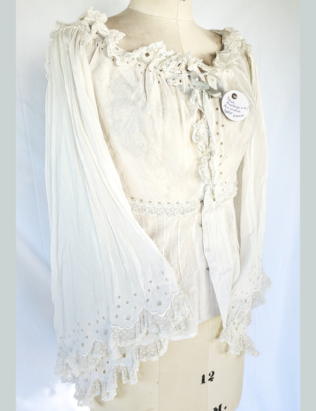 Romantic vintage Victorian bell sleeve blouse