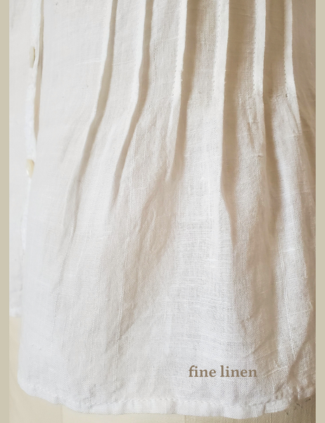 Sarah vintage linen and lace romantic blouse