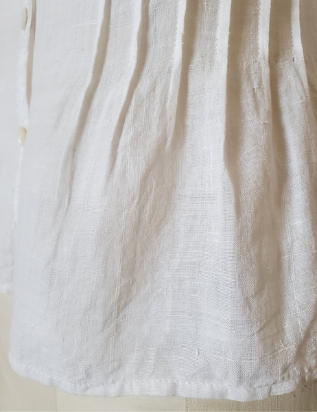 Sarah vintage hand spun cotton handwoven romantic fitted blouse