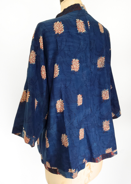 Lined Patchwork Kimono Jacket