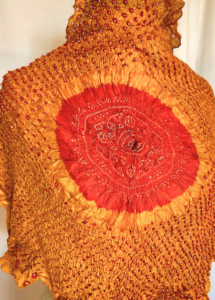 MICRO BANDANI TIED SILK SCARF MB-04