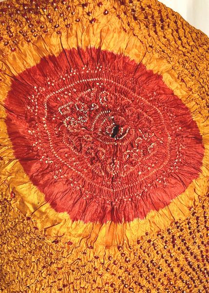 MICRO BANDANI TIED SILK SCARF MB-04