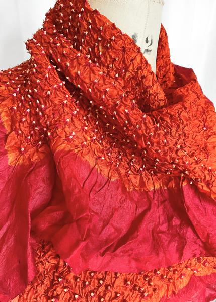 MICRO BANDANI TIED SILK SCARF MB-03