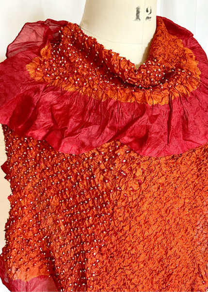 MICRO BANDANI TIED SILK SCARF MB-03